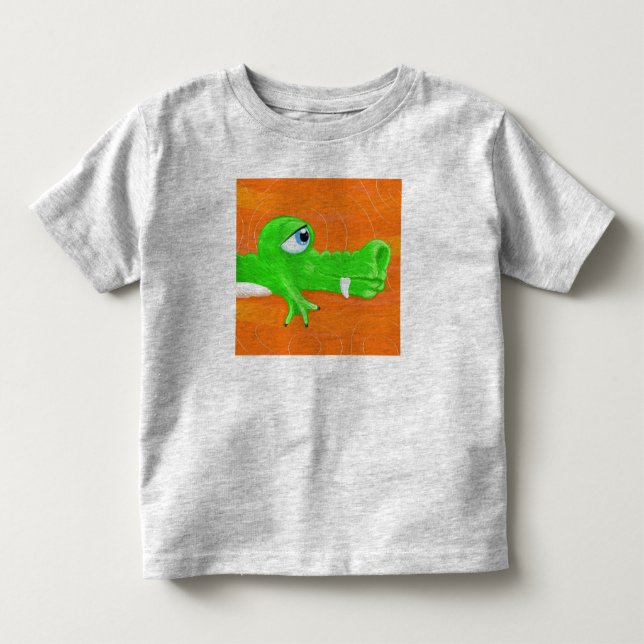 De Bebé Cocodrilo gracioso, camiseta (Anverso)