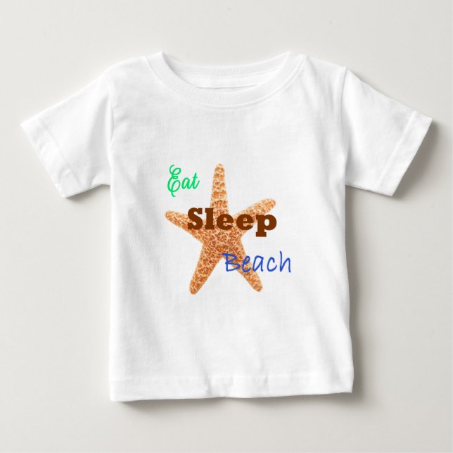 De Bebé Comer Dormir Playa - Camiseta para Niños (Anverso)