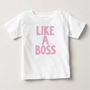 DE BEBÉ COMO BOSS EMBROMA LA CAMISETA