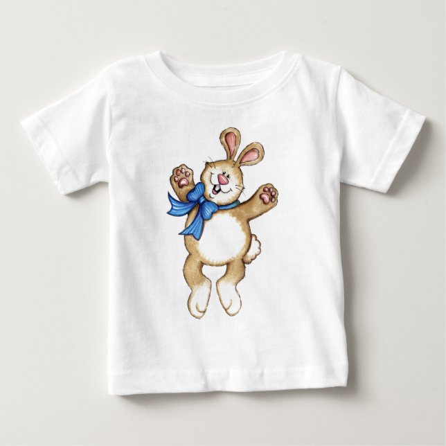 De Bebé Conejito feliz - camiseta infantil (Anverso)
