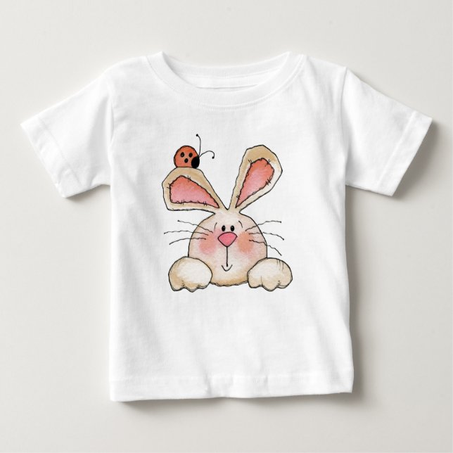 De Bebé Conejito y insecto - camiseta infantil (Anverso)