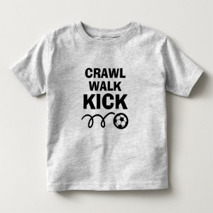 De Bebé CRAWL WALK KICK camiseta deportiva para niños pequ