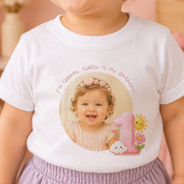 De Bebé Crea Tu Propia Camiseta Rosa para el 1er Cumpleaño