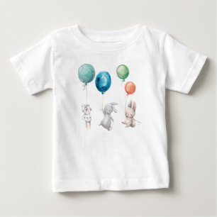 De Bebé Cuncos bonitos globos Personalizado Camiseta