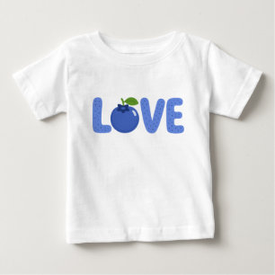 De Bebé Cute Camiseta Infantil LOVE Arándano