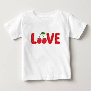 De Bebé Cute Cherry LOVE Camiseta para Niños