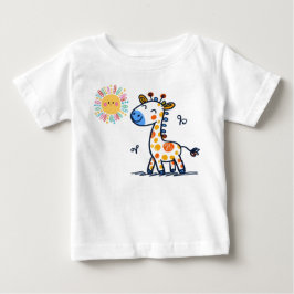 De Bebé Cute Giraffe & Sunshine – Camiseta para niños