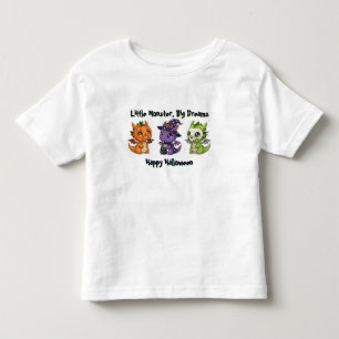 De Bebé Cute Halloween Monstruos Camiseta Gráfica para Niñ
