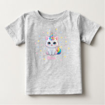 Cute Kawaii Caticorn Baby Camiseta