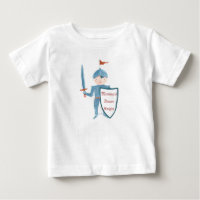 Cute knight baby boy camiseta personalizada