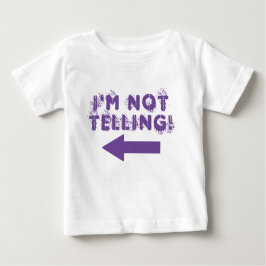 De Bebé Cute "¡No lo estoy diciendo!" Camiseta para bebés