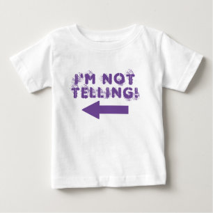 De Bebé Cute "¡No lo estoy diciendo!" Camiseta para bebés