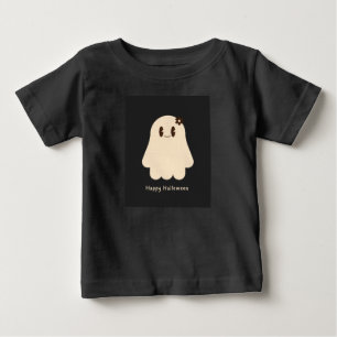 De Bebé Cute Pastel Fantasma Feliz Halloween Baby Camiseta