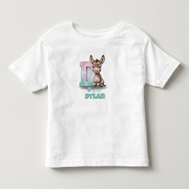 De Bebé D es para Dylan – Camiseta personalizada para niño (Anverso)