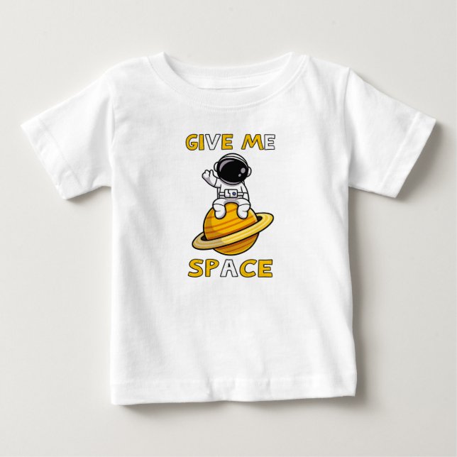 De Bebé DAME ESPACIO Camiseta Lindo Astronauta Amante Del  (Anverso)