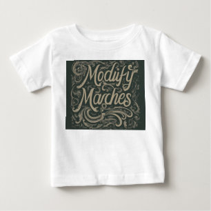 De Bebé Diseñar una camiseta con el lema "Modificar marcha