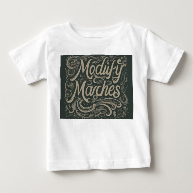 De Bebé Diseñar una camiseta con el lema "Modificar marcha (Anverso)