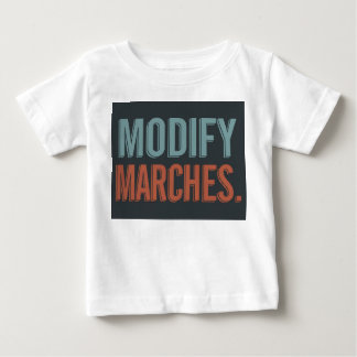 De Bebé Diseñar una camiseta con el lema "Modificar marcha