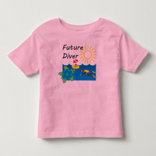 De Bebé Diseño del Buceador Futuro - Camiseta Toddler Fine