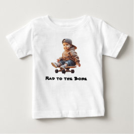 De Bebé Divertido camino a la camiseta con huesos