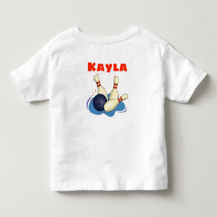 De Bebé Doble cara Añadir tu nombre infantil camiseta