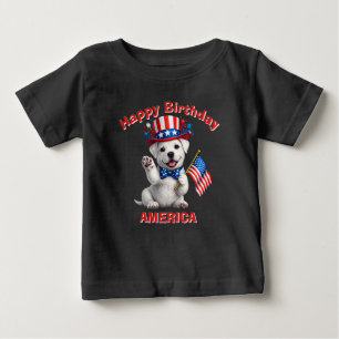 De Bebé Dogo Argentino (2ai) Camiseta Patriótica para Niño