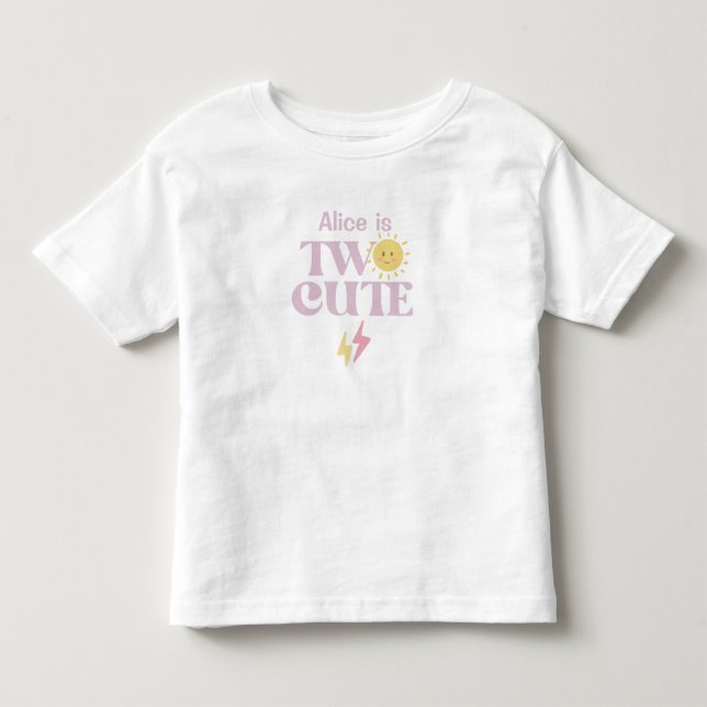 De Bebé Dos Lindas – Camiseta para el 2do Cumpleaños para  (Anverso)
