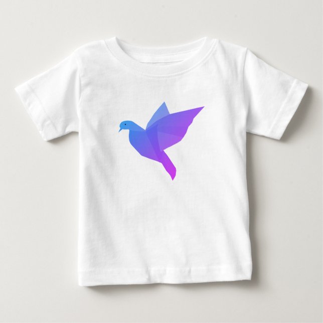De Bebé Dove Art, tranquilamente camiseta (Anverso)