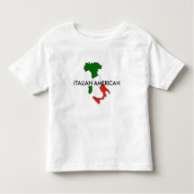 El americano italiano Italia embroma la camiseta