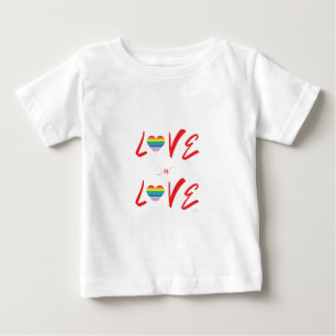 De Bebé El amor LGBTQIA siempre gana la camiseta del orgul