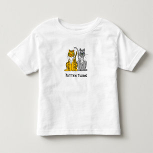 De Bebé El gatito hermana la camiseta