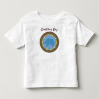 El parque zoológico puntea la camiseta del niño