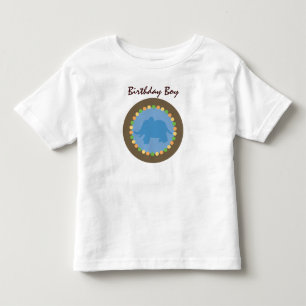 De Bebé El parque zoológico puntea la camiseta del niño