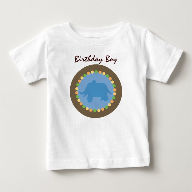 De Bebé El parque zoológico puntea la camiseta del niño (Anverso)
