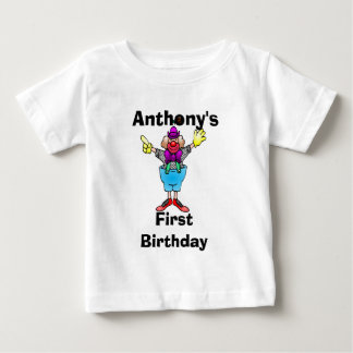 De Bebé El payaso colorido personalizó la camiseta del