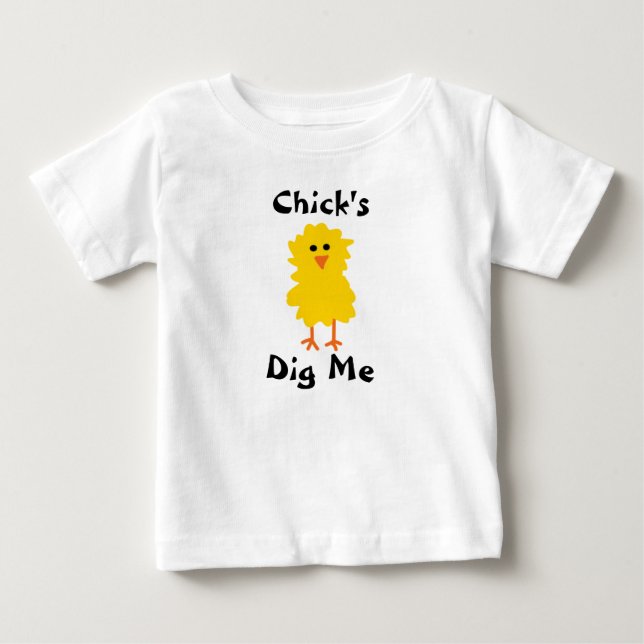 De Bebé El "polluelo me cava" camiseta (Anverso)