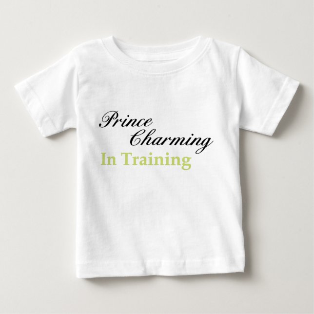 De Bebé El Príncipe Encantador En Entrenar Camiseta Infant (Anverso)