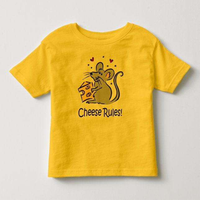 De Bebé El queso gobierna la camiseta (Anverso)