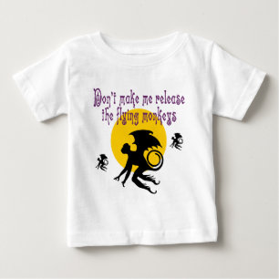 De Bebé El vuelo Monkeys la camiseta