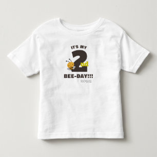 De Bebé Es mi camiseta personalizada 2do Abeja-Día