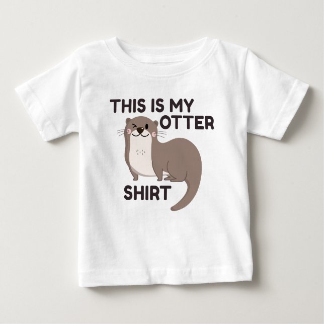 De Bebé Esta es mi camiseta Otter (Anverso)