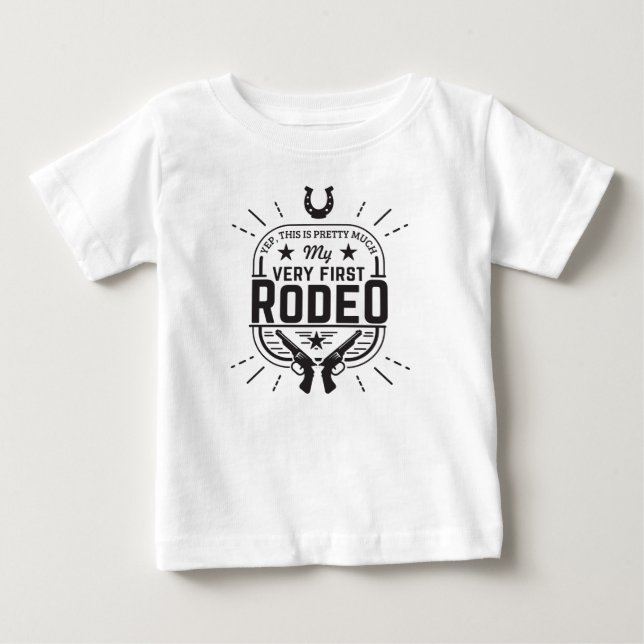 De Bebé Esta es mi primera camiseta RODEO (Anverso)
