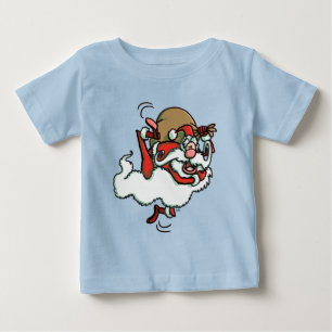 De Bebé ¡Esto es Santa! Camiseta para bebés