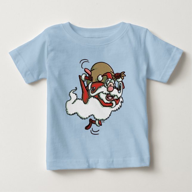 De Bebé ¡Esto es Santa! Camiseta para bebés (Anverso)