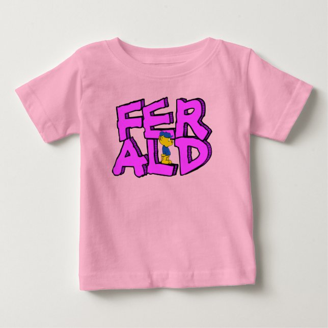 De Bebé Ferald Parado En Su Nombre Camiseta (Anverso)