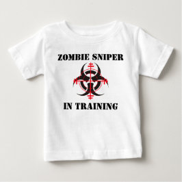 DE BEBÉ FRANCOTIRADOR DEL ZOMBI EN CAMISETA DEL NIÑO DEL