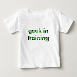De Bebé friki en camiseta trianing del niño