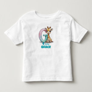 De Bebé G es para Grace– Camiseta personalizada para niños