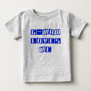 De Bebé G-MAW me ama camiseta infantil