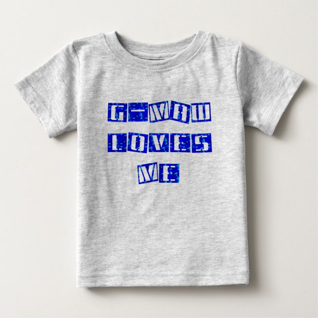 De Bebé G-MAW me ama camiseta infantil (Anverso)